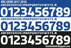 Schnell und sicher online buchen. Font Football Font Vector Krc Genk 2017 2018 Kit