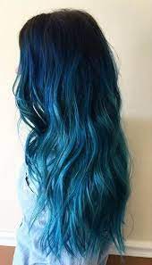 Please read all of the information below before starting a. Hair Chalk Dark Blue To Light Blue Ombre Hair