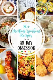 pre and post workout recipes for the 80