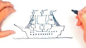 Learn how to draw a frog with our easy to follow step by step tutorial. How To Draw A Pirate Ship Step By Step Pirate Ship Easy Draw Tutorial Youtube