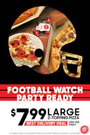 Watching The Game From Home This Fall Football Season Is The Perfect Time To Take Advantage Of Pizza Hut S Large Pizza Hut Football Watch Party Fall Football