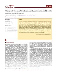 Check your visa status periodically while in malaysia and strictly follow immigration laws and tourism: Pdf A Comparative Review Of Road Safety Audit Guidelines Of Selected Countries