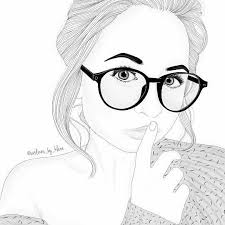 Adobedraw Adobe Draw Outlines Outline Blackandwhite Black White Tumblr Weheardit Digitalart Digitald Outline Pictures Black And White Girl Drawings