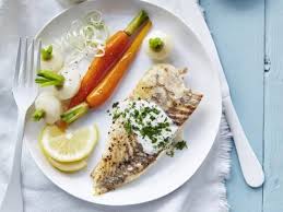 Turbot Sauce A L Orange Puree Coco Recept In 2020 Mosterdsausje Voedsel Ideeen Visrecepten