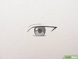 Drawing of a anime eye. 4 Ways To Draw Simple Anime Eyes Wikihow