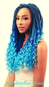 Marshmallow Manes Box Braids Hairstyles Urban Beauty Blue Box Braids