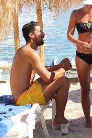 93 kg or 205 lbs. Adriana Lima Sizzles In A Red Bikini On A Mykonos Beach With Sami Khedira Daily Mail Online