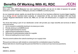 It operates through the following segments: Kuala Lumpur Regional Distribution Centre Kl Rdc Supplier Manual Aeon Co M Bhd Supply Chain Management Operation Ver 1 1 Effective Date Ppt Download