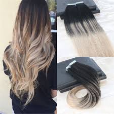 Black And Platinum Blonde Ombre Hair Pin On Hair Wholesale