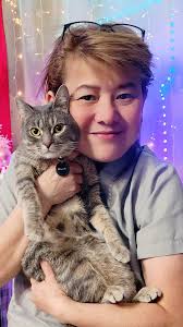 Introducing my cat Cinder from photo