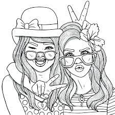 Coloring pages best friends forever printable. Anime Cute Best Friend Coloring Pages Coloring And Drawing