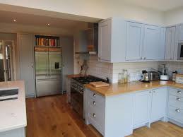 Grey shaker kitchen with wooden worktops b and q diy shop. Grey Shaker Style Kitchen With Oak Worktop Modern Kitchen Other By Hillside Joinery Ltd Houzz