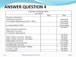 This reduces the amount of tax you pay. Chapter 5 Investment Incentives