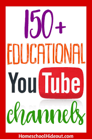 150 Educational Youtube Channels Homeschool Hideout Educational Youtube Channels Online Education Education