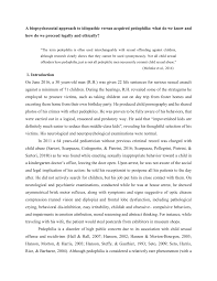 Pdf A Biopsychosocial Approach To Idiopathic Versus Acquired Paedophilia What Do We Know And How Do We Proceed Legally And Ethically