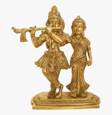 His flute playing would beguile the cow herder's daughters whom were all in love with krishna. Romancing Lord Radha Krishna Playing Flute Brass Statue Bronze Sculpture Hd Png Download Transparent Png Image Pngitem
