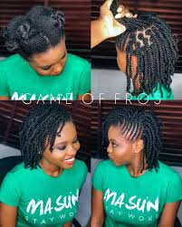 Women with afro hair can rock this natural hairstyles by 2 strand twisting the anterior sections of hair back into two strand twist out with layers over each of them. Teamnatural On Instagram Two Strand Twists By Game Of Fros Teamnatural Teamnatural In 2020 Natural Hair Twists Hair Twist Styles Twist Hairstyles