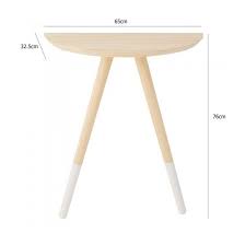 console demi lune pour entree en bois de pin bicolore bois et blanc une table d entree epuree et tendance petite table ronde table d entree console demi lune