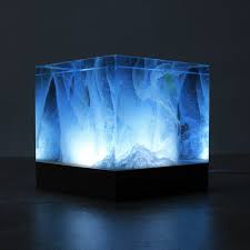 Resin And Wood Decor Ambient Night Light Resin Table Decor Etsy Unique Night Lights Resin Table Wood Decor