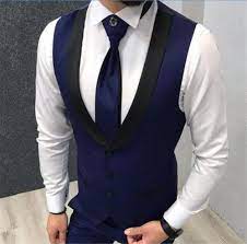 Bnwt luxury mens ermenegildo zegna italian tailored navy pinstripe suit 42r w36. Italian Navy Blue Vests Wedding Black Lapel Business Suit Vest Royal Blue Mens Vest Party Dress Groomsmen Waistcoat Ropa Hombre Suits Aliexpress