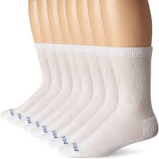 Medipeds 8 Pair Diabetic Crew Socks With Non Binding Top White Shoe Size Shoe Size Men 7 12 And Ladies 10 13 At Amazon Men In 2021 Binding Top Socks Diabetic Socks