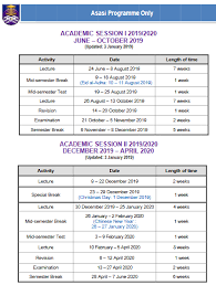 Sehubungan dengan penggabungan 3 perguruan tinggi menjadi universitas mulia, maka bersama ini disampaikan kalender akademik semester genap 2018/2019 gabungan yang berlaku saat ini juga. Kalendar Akademik Sesi 2019 2020 Hal Ehwal Akademik Uitm Facebook