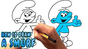 How To Draw A Smurf (Narrated) - Youtube