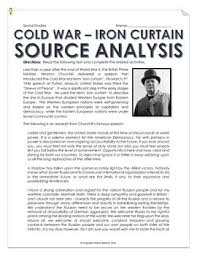 Cold War Iron Curtain Speech And Cartoon Analysis With Teacher Key Iron curtain is an idiom. cold war iron curtain speech and cartoon analysis with teacher key