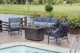 Backyard Creations Riverside Collection 4 Piece Fire Patio Set Fire Pit Patio Set Backyard Creations Backyard Patio Designs