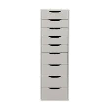 A tall bathroom or linen cabinet can effortlessly store a great deal of your bathroom stuff. 80 Off Ikea Ikea White Nine Drawer Tall File Cabinet Storage
