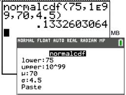 This reversal is done by using a command called invnorm. Statistics 2 Normal Probability Distribution
