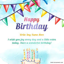 Send beautiful animated happy birthday ecards from 123cards.com to your friends and family. Birthday Wishes Create Happy Birthday Wishes Image With Name