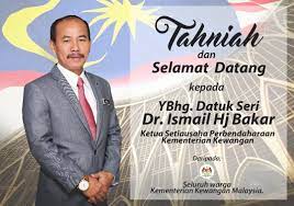 Ketua setiausaha perbendaharaan, datuk seri ismail bakar dilantik ketua setiausaha negara berkuat kuasa yang baharu, berkuat kuasa esok. Facebook