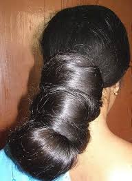 Long Black Hair Bun Indian Lady Long Hair Styles Bun Hairstyles Huge Hair