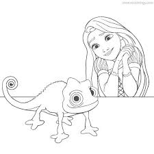 This coloring page was published on 19/05/2020 in the category: Pascal From Tangled Coloring Pages Xcolorings Com