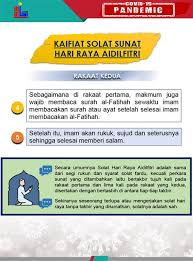 Dilakukan di surau/masjid/padang yang lapang. Cara Solat Sunat Hari Raya Aidilfitri Buat Semua Bakal Imam Solat Sunat Aidilfitri Ini Panduan Umat Islam Akan Ke Masjid Di Pagi Raya Untuk Menunaikan Solat Sunat Sakhcha
