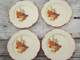 Fiestaware was redesigned in 1969 and was withdrawn from the market in 1973. Mexicali Cactus Pattern Vintage Homer Laughlin China Plates Virginia Rose