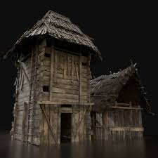 Next Gen Wooden Silo Storage Construction Building Fully Customizable 3d Model Of A Building 3d 3dmodel 3ddesign V In 2020 Silos Village Builders Medieval Houses