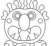 Simple and easy coloring pages for toddlers tree no 3. Glad Monster Sad Monster