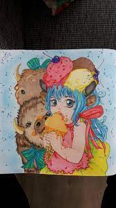 Pop manga coloring book finished pages. Pin On Coloring