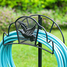 Buy products such as mainstays black iron plant ring bracket at walmart and save. Amagabeli Garden Hose Holder Stand Freestanding Holds 125ft Water Hose Detachable Rustproof Rack Storage Hanger Stakes Heavy Duty Decorative Free Standing In Ground For Outside Garden Lawn Metal Black Wayfair