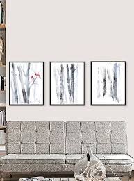 3 Piece Birch Tree Wall Art Set Of 3 Wall Art Set Of 3 Prints Three Piece Wall Art Birch Three Piece Wall Art Birch Tree Art Tree Watercolor Painting