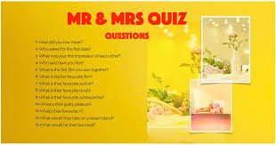 Well, what do you know? Mr Mrs Questions Quiz Questions Ideabel