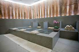 Rest Easily On The Heated Stones That Make Up The Only Specially Blessed Japanese Beds Of Their Kind In The U S Where Tox Spa Interior Japanese Spa Las Vegas