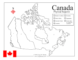 Maps Of Canada'S Landforms, Regions & Resources Grades 4-8