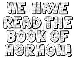 Book Of Mormon Coloring Reading Chart