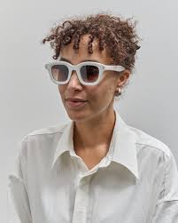 Illesteva George Sunglasses, White/Brown