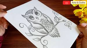 You can watch the video tutorial and follow along, pausing after each step to follow at your own pace. How To Draw An Owl Pencil Shading Easy Owl Drawing Step By Step With Only 1 Pencil Youtube