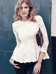 Gunun Kombini Dantel Peplum Bluz Haberi Kadin Kiyafetleri Ust Giyim Moda Stilleri