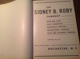 Vtg The Sidney B. Roby Company Rochester NY 1943 Tool Catalog 29, Asbestos  294pp
